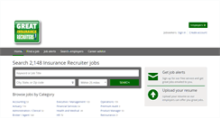 Desktop Screenshot of greatinsurancerecruiters.com